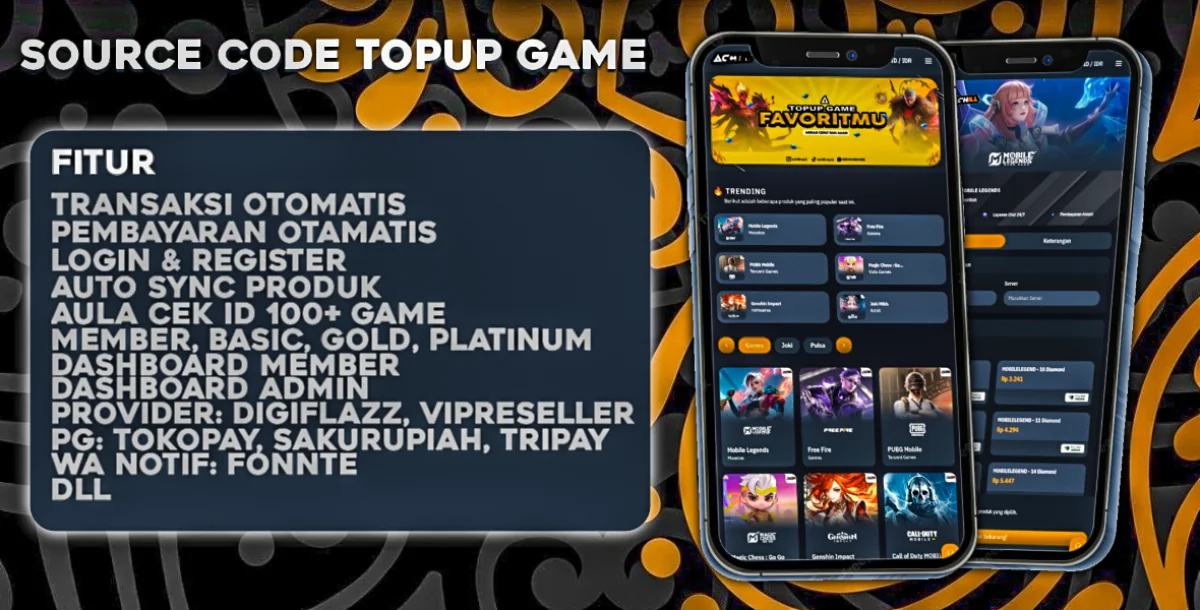 Source Code Topup Game || 3 pg