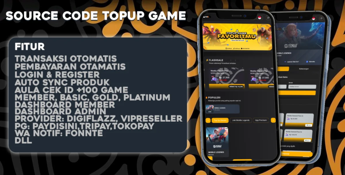 Source Code Topup Game
